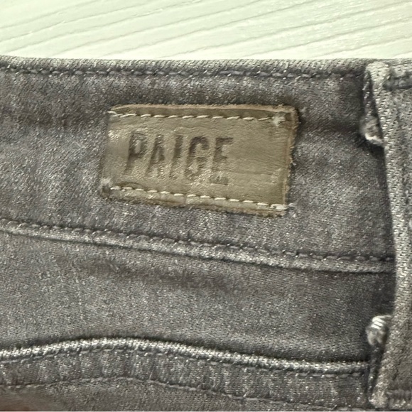 PAIGE Hoxton High Rise Ankle Skinny Jeans in Gray Peaks - Picture 5 of 5
